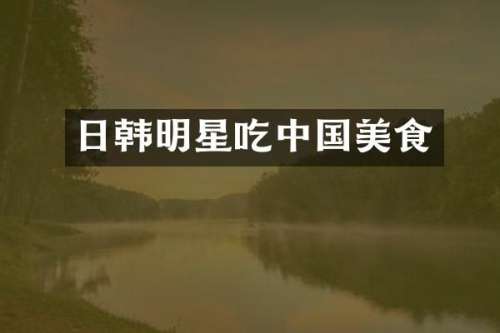 日韩明星吃中国美食