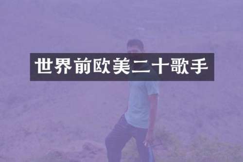 世界前欧美二十歌手