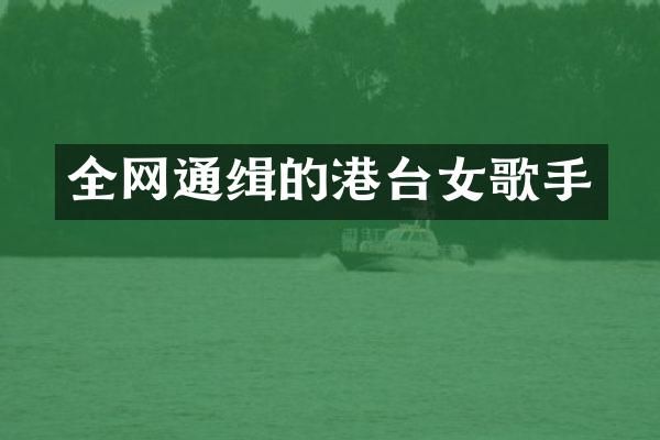 全网通缉的港台女歌手