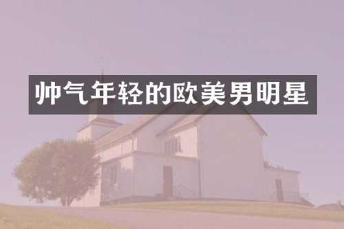 帅气年轻的欧美男明星