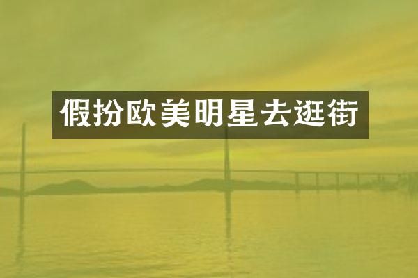 假扮欧美明星去逛街