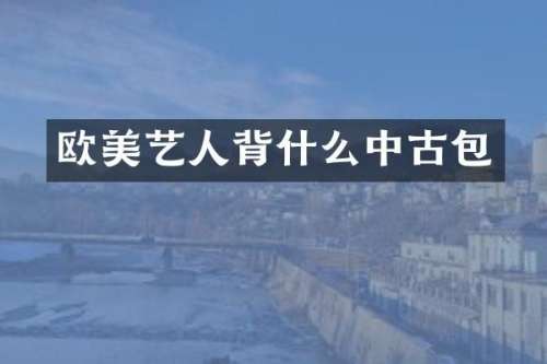 欧美艺人背什么中古包