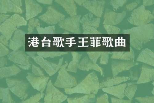 港台歌手王菲歌曲