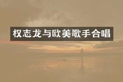与欧美歌手合唱