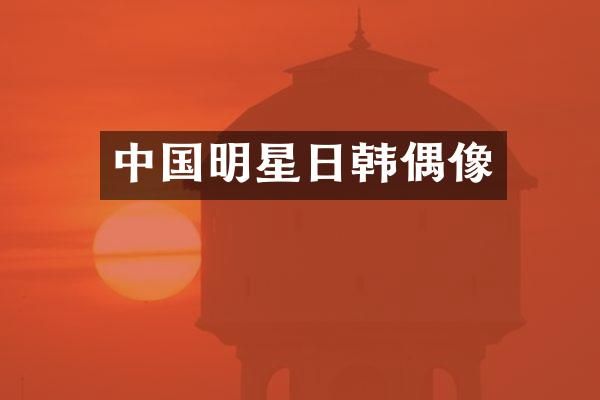 中国明星日韩偶像