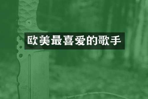 欧美最喜爱的歌手
