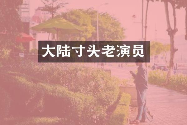 大陆寸头老演员