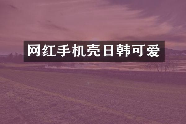 网红手机壳日韩可爱