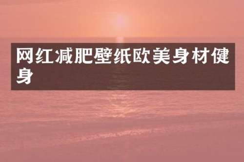 网红减肥壁纸欧美身材健身
