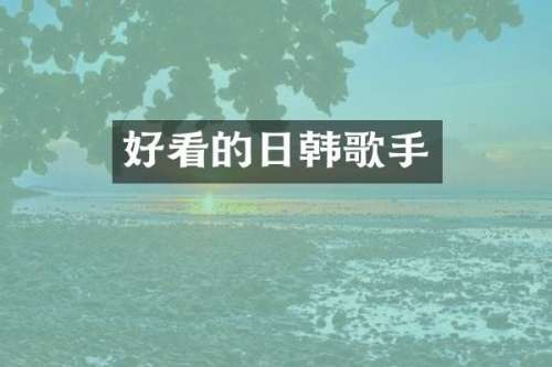 好看的日韩歌手