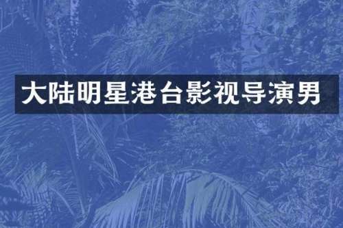 大陆明星港台影视导演男
