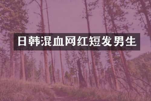日韩混血网红短发男生