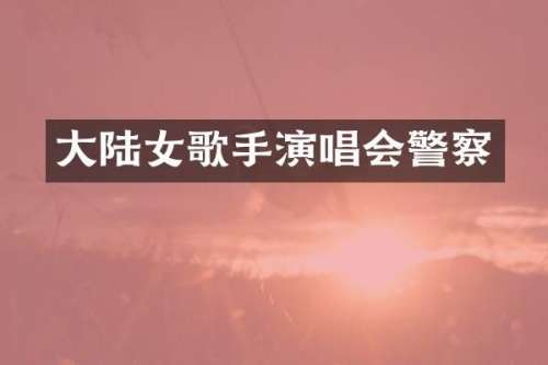 大陆女歌手演唱会警察
