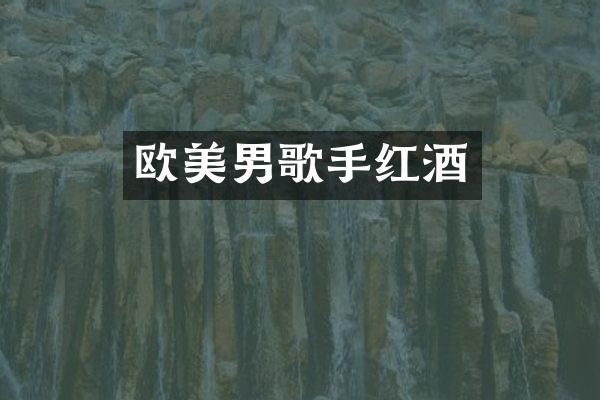欧美男歌手红酒