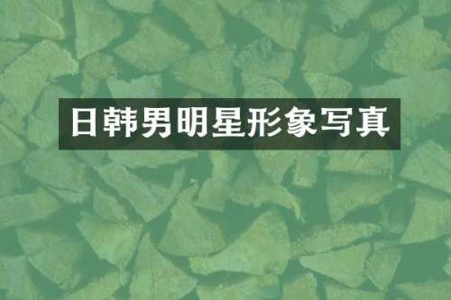 日韩男明星形象写真