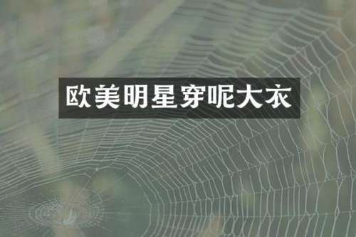 欧美明星穿呢大衣