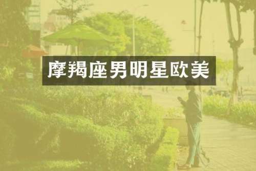 摩羯座男明星欧美