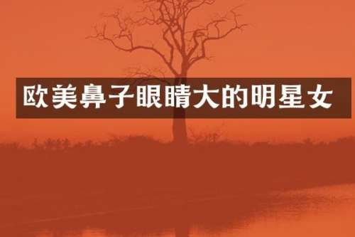 欧美鼻子眼睛大的明星女