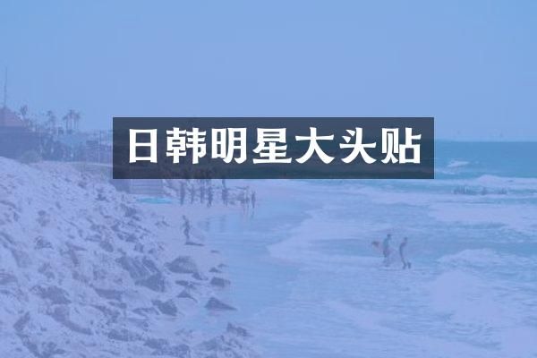 日韩明星大头贴
