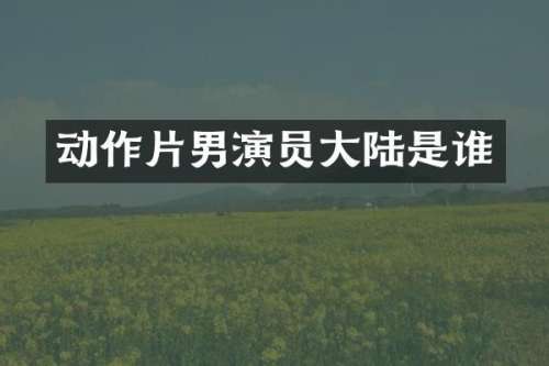 动作片男演员大陆是谁