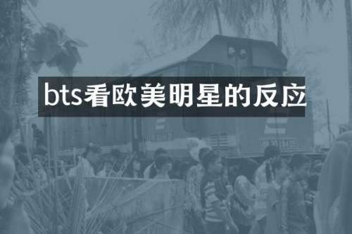 bts看欧美明星的反应