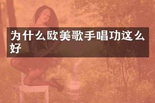 为什么欧美歌手唱功这么好