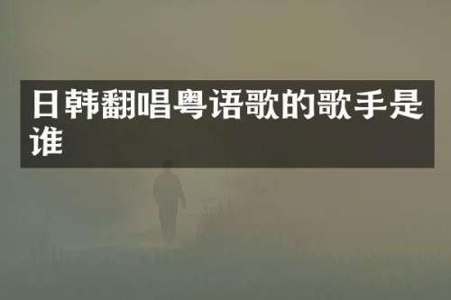 日韩翻唱粤语歌的歌手是谁