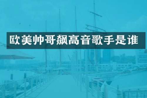 欧美帅哥飙高音歌手是谁