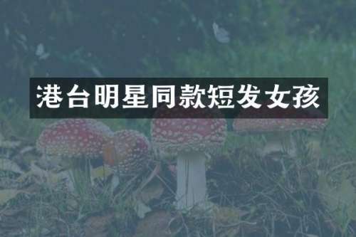 港台明星同款短发女孩
