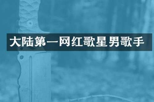 大陆第一网红歌星男歌手