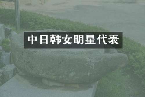 中日韩女明星代表
