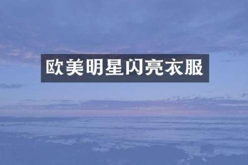 欧美明星闪亮衣服