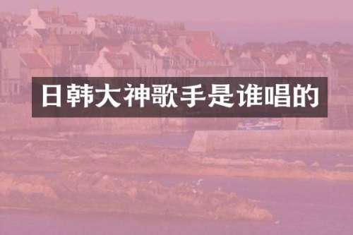 日韩大神歌手是谁唱的