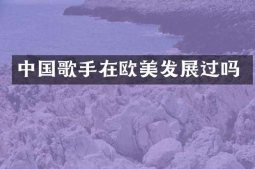 中国歌手在欧美发展过吗
