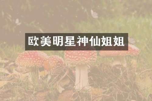 欧美明星神仙姐姐