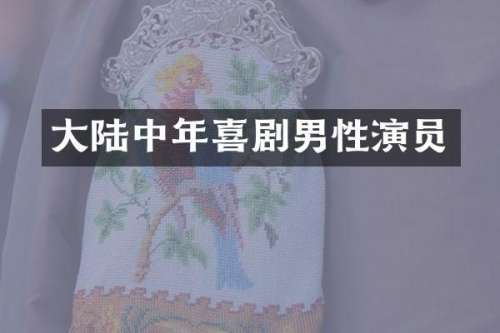 大陆中年喜剧男性演员