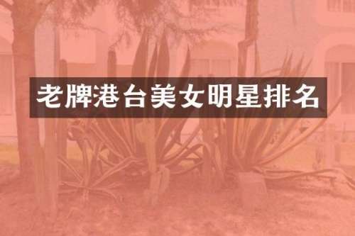 老牌港台明星排名