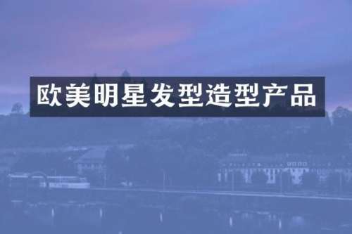 欧美明星发型造型产品