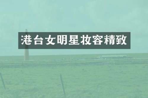 港台女明星妆容精致