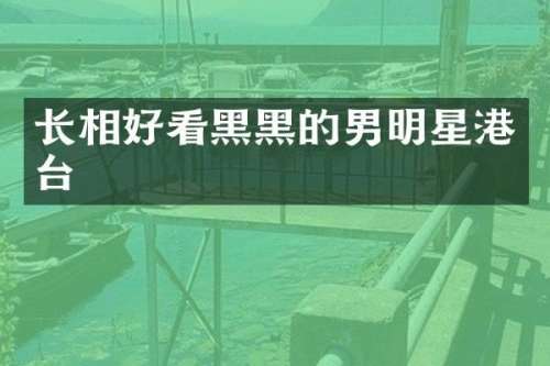 长相好看黑黑的男明星港台