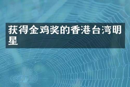 获得金鸡奖的香港台湾明星
