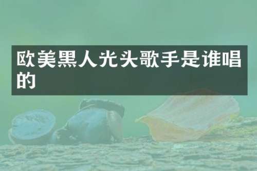 欧美黑人光头歌手是谁唱的