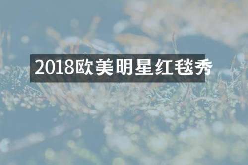 2018欧美明星红毯秀