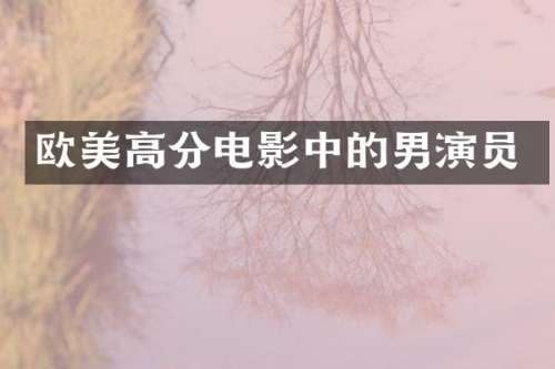 欧美高分电影中的男演员