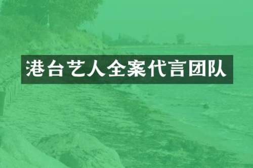 港台艺人全案代言团队