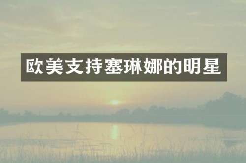 欧美支持塞琳娜的明星