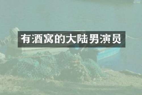 有酒窝的大陆男演员