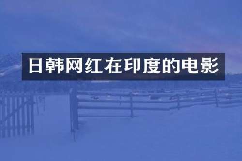 日韩网红在印度的电影