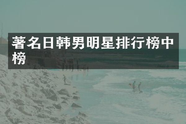 著名日韩男明星排行榜中榜