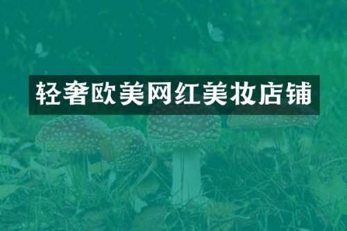 轻奢欧美网红美妆店铺